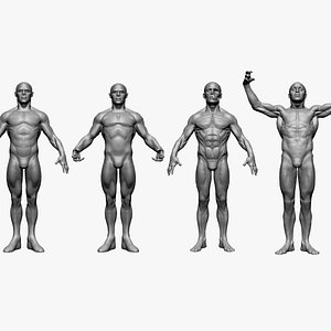Male Poses 3D model