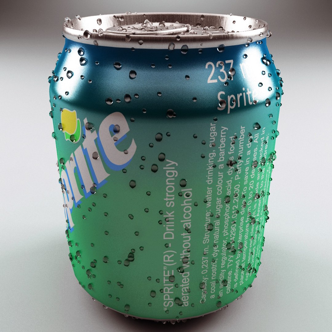 Drink Sprite 0 237l 3d Model