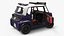 Citroen Ami Open Roof Mini EV Purple Rigged