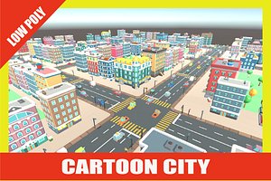 Low poly carton city