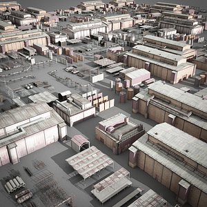 3D buildings industry model