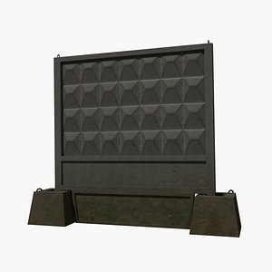 3D Reinforced concrete fence PO-2