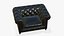 Chesterfield Leather Sofa With Realistic Ottoman 3D model