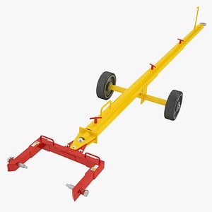 3d model tug aircraft tow