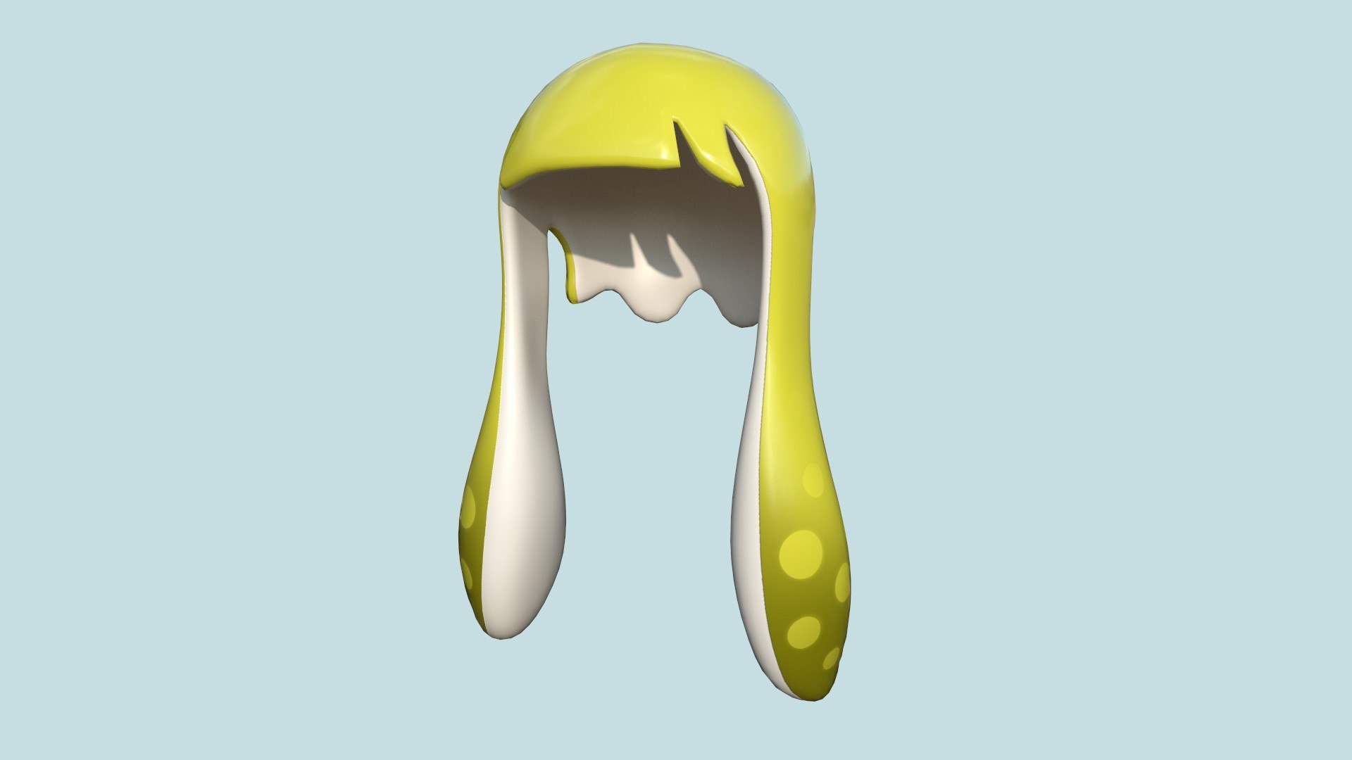 Inkling Hair 06 Yellow - Splatoon Character Design 3D Model - TurboSquid  1793436