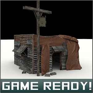 3ds Max Slums Building 8