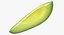 avocado slice 3D model