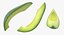 avocado slice 3D model
