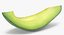 avocado slice 3D model