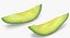 avocado slice 3D model