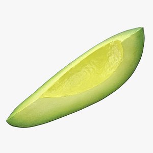 avocado slice 3D model
