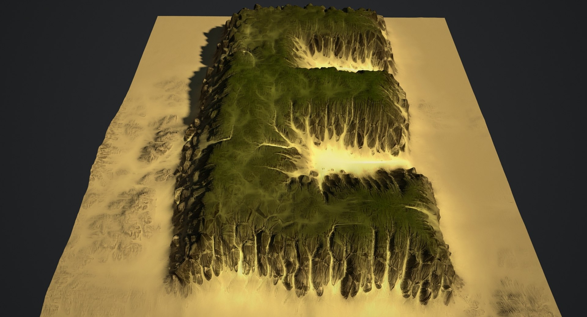 Alphabet Terrain E 3D - TurboSquid 1172795