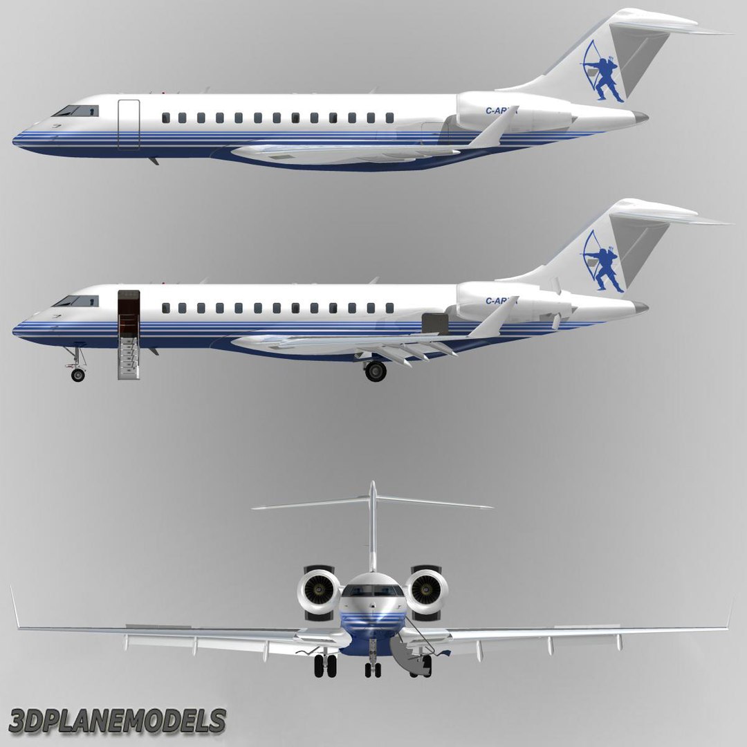 3d Bombardier Global