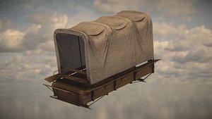 3D model Western Wagon Pack