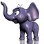 Elefante bebê dos desenhos animados RIGGED