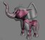 Elefante bebê dos desenhos animados RIGGED