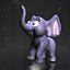 Elefante bebê dos desenhos animados RIGGED