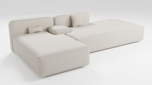 3D Designer elegant sofa