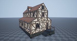 3D model pbr medieval