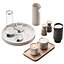 431 eat and drinks decor set 09 folded cup latte  water carafe kit