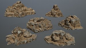 desert rock 3D model