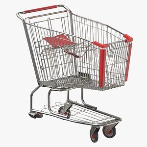 3D model Shopping Cart Damaged