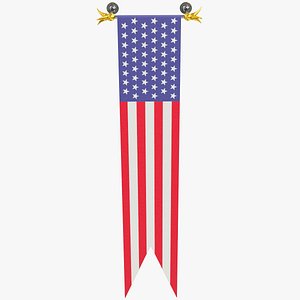 3D model American Flag V1