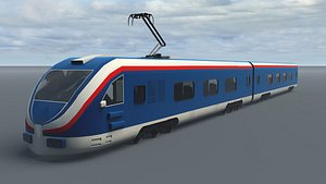 3D fast train model