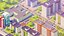 città low poly URSS