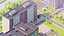 città low poly URSS
