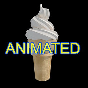 3D ice cream cone