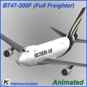 b747-200 747 3d model