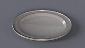 3D model low poly plate 3D Model True Renders UV 4K PBR Textures