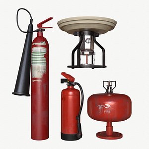 equipment pbr extinguisher 3D