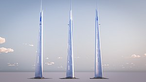 Jeddah Tower model