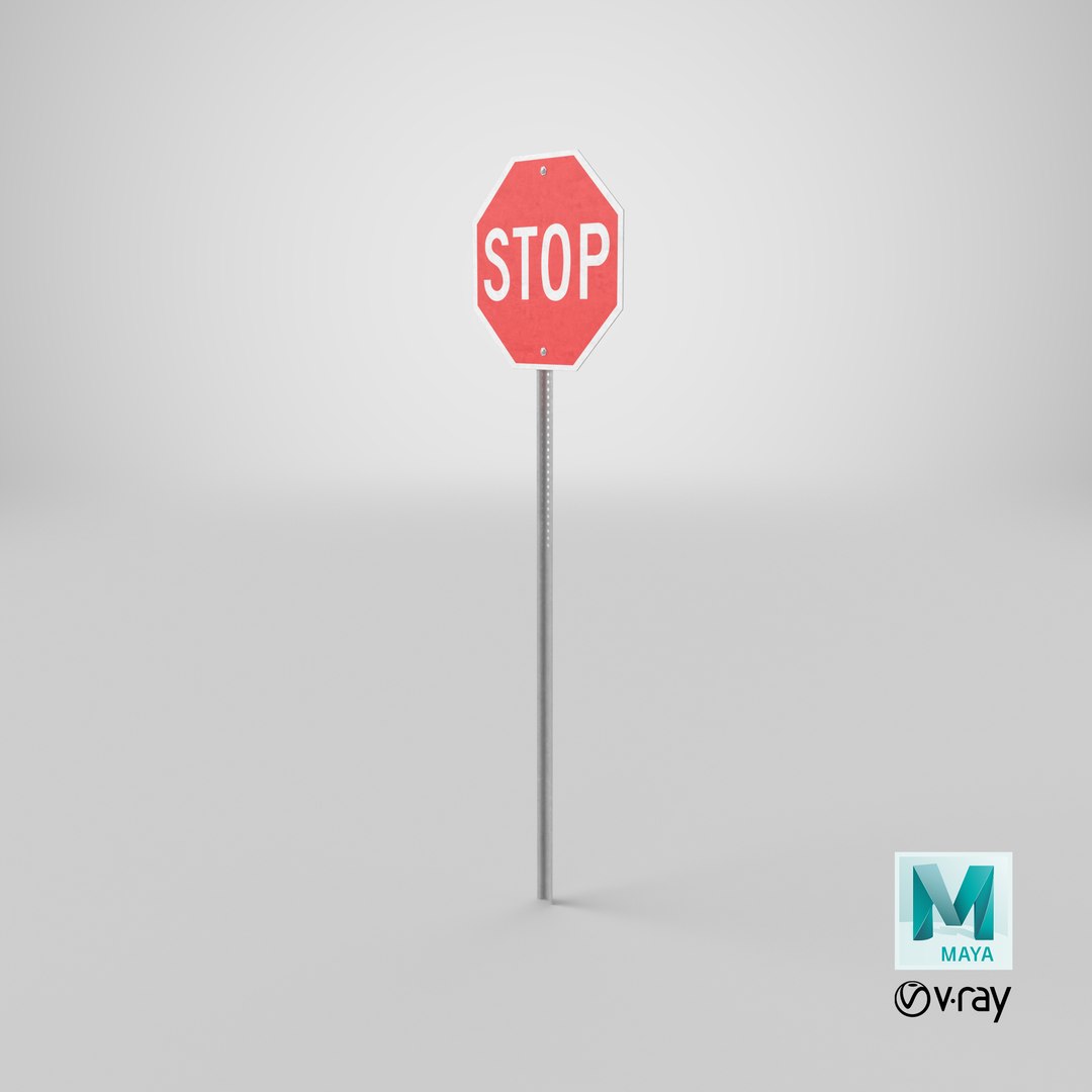 Traffic Sign 01 3D - TurboSquid 2044218