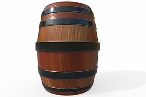 50 gallon barrel 3D model