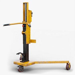 3D Rigged Drum Truck Realtime