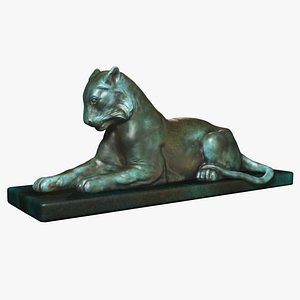 bronze tiger 3d model