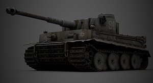 3D model tank war pbr