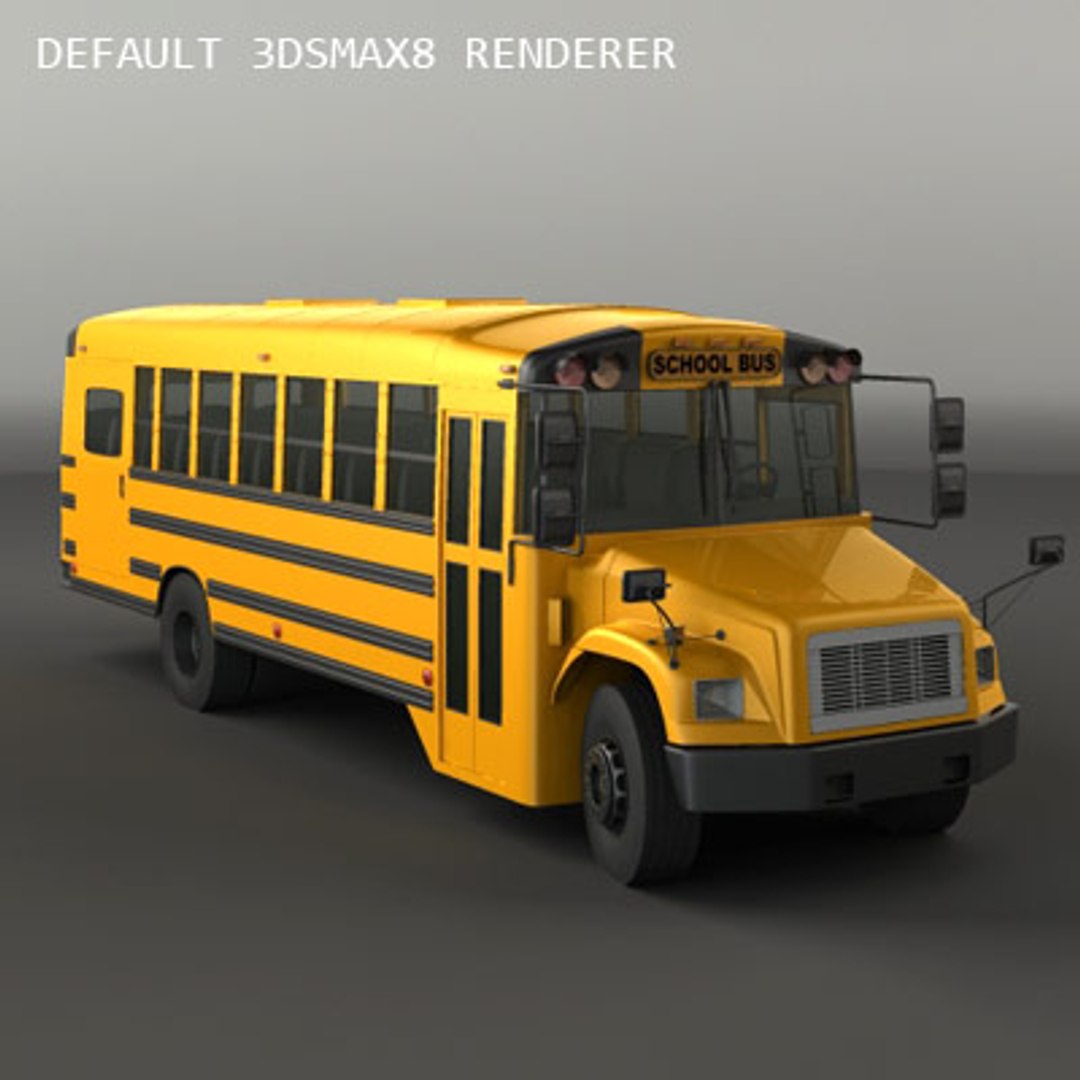 3d Model Of School Bus Fs65