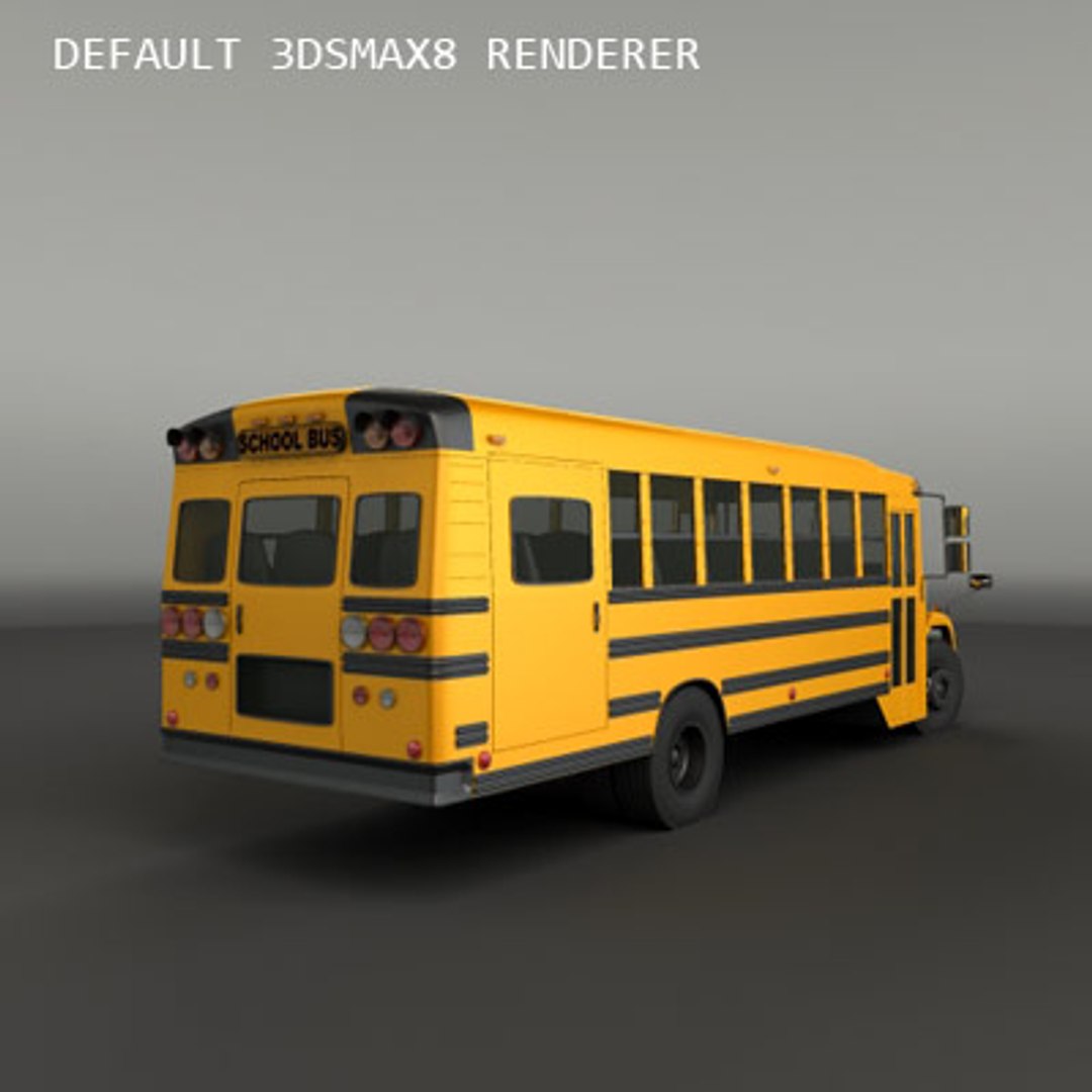 3d Model Of School Bus Fs65