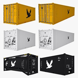Shipping Containers Collection 3D model