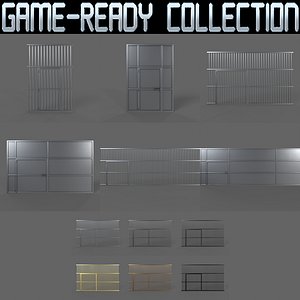 PBR Door Prison Cell - Collection 3D model