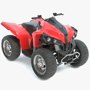 3D model real-time 4-wheeler