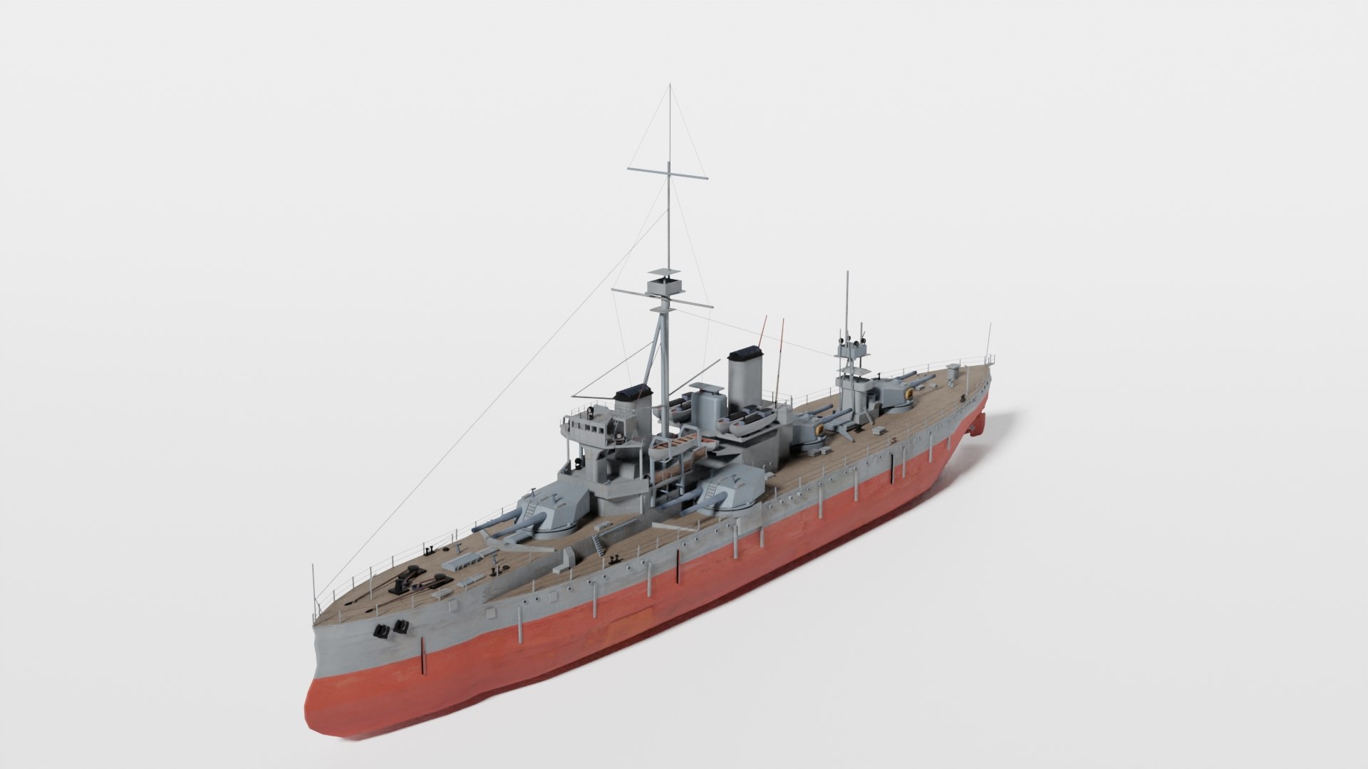 Historical Dreadnought Class Battleship 3D Model TurboSquid 2040418   Drd2 