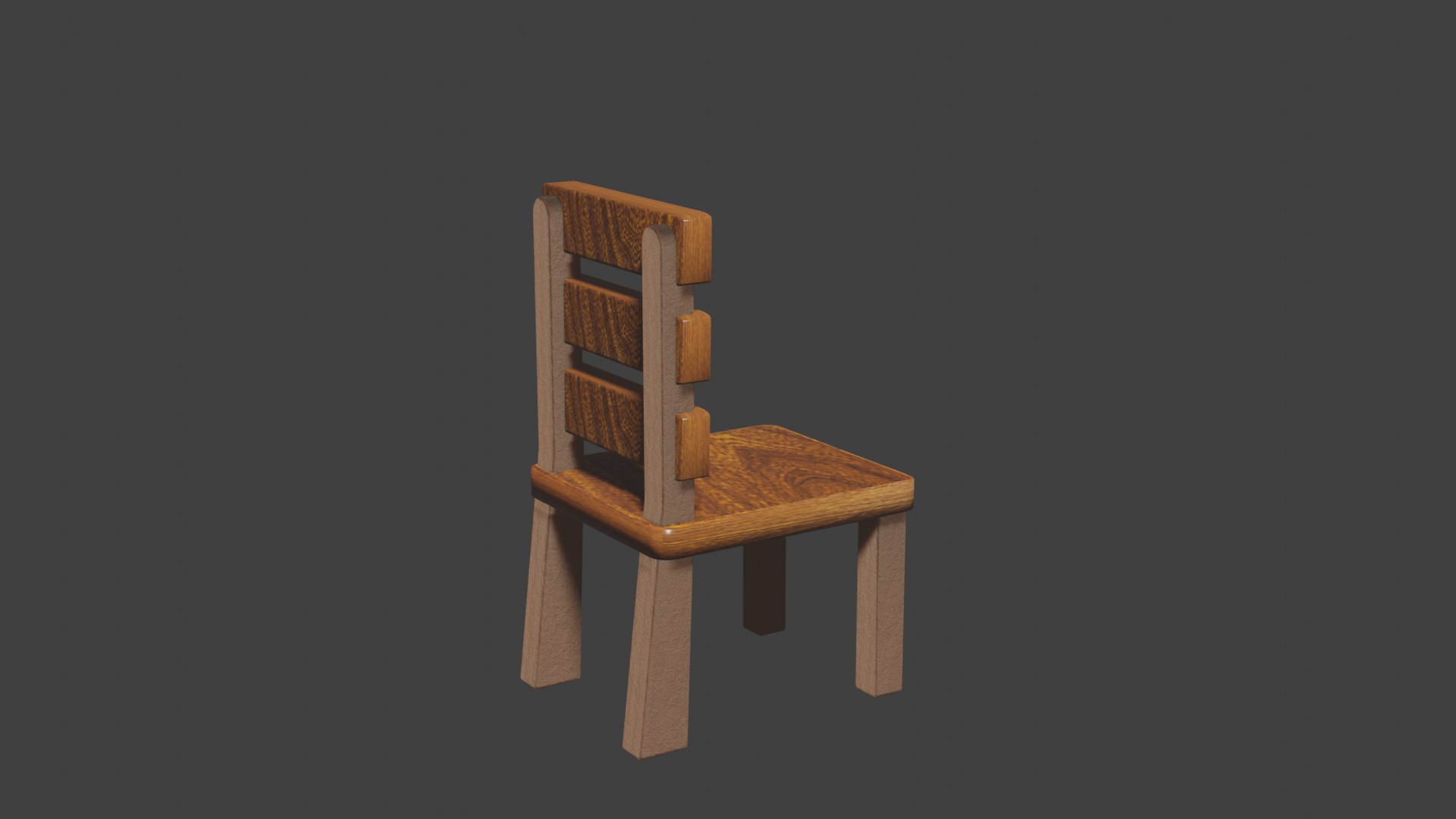 3D Wood Chair Model - TurboSquid 2166093