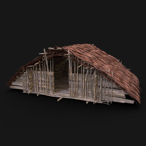 TRIBAL JUNGLE PRIMAL HUT HOUSE REED SILO STORAGE SURVIVAL AAA | 3D model