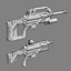Sci-Fi Rifle Set 02