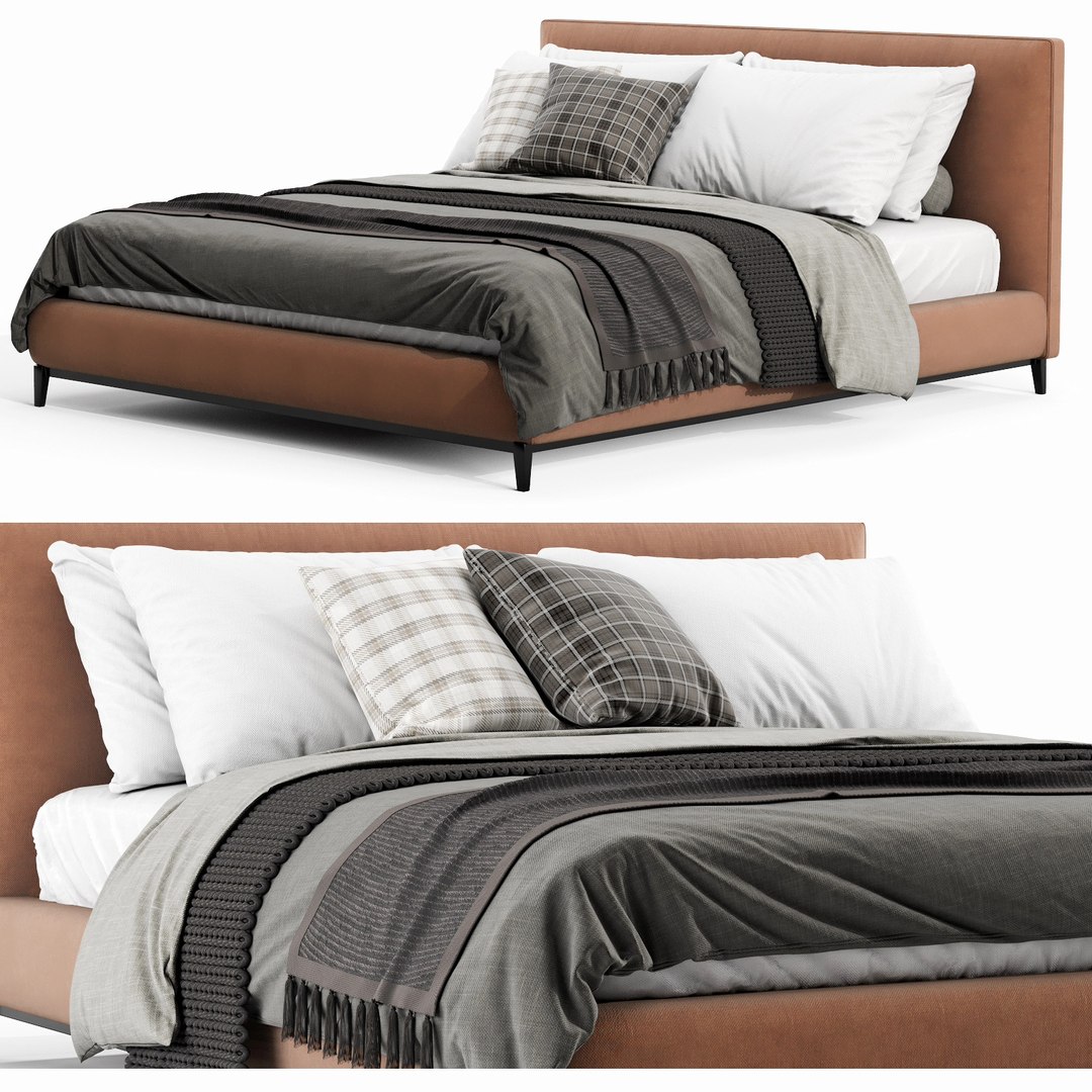 Minotti Andersen Bed Model - TurboSquid 1543254